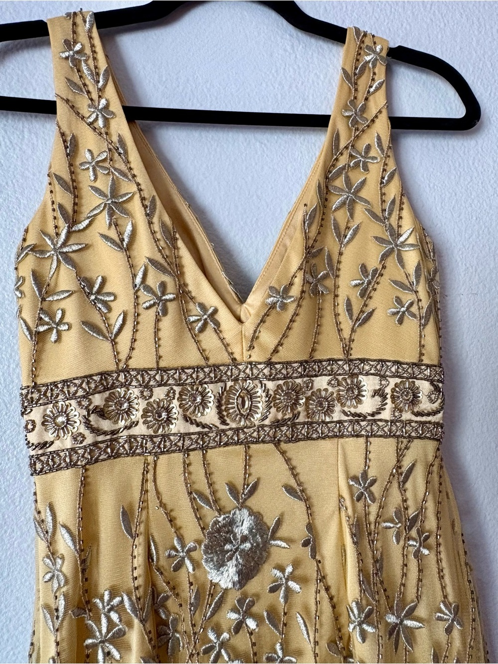 vintage Sue Wong "Nocturne" hand-beaded silk midi dress Sz 4 - Picture 6 of 16